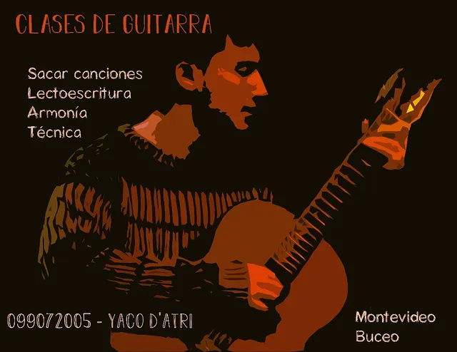 clases de guitarra por Yaco DAtri 099072005 en Montevideo, barrio Buceo